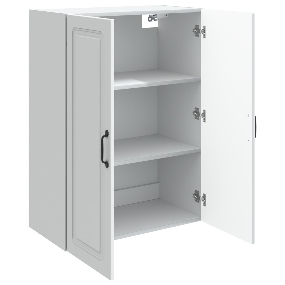 Produktbild för Väggmonterat skåp Vit 66 x 34,5 x 90 cm Konstruerat trä