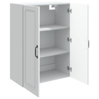 Produktbild för Väggmonterat skåp Vit 66 x 34,5 x 90 cm Konstruerat trä