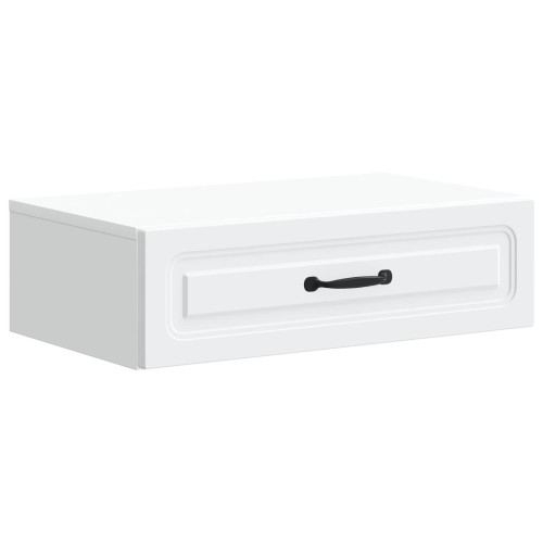 vidaXL Väggmonterad sidobord Vit 59 x 34,5 x 17 cm Konstruerat trä - Förvaringsskåp & Garderober