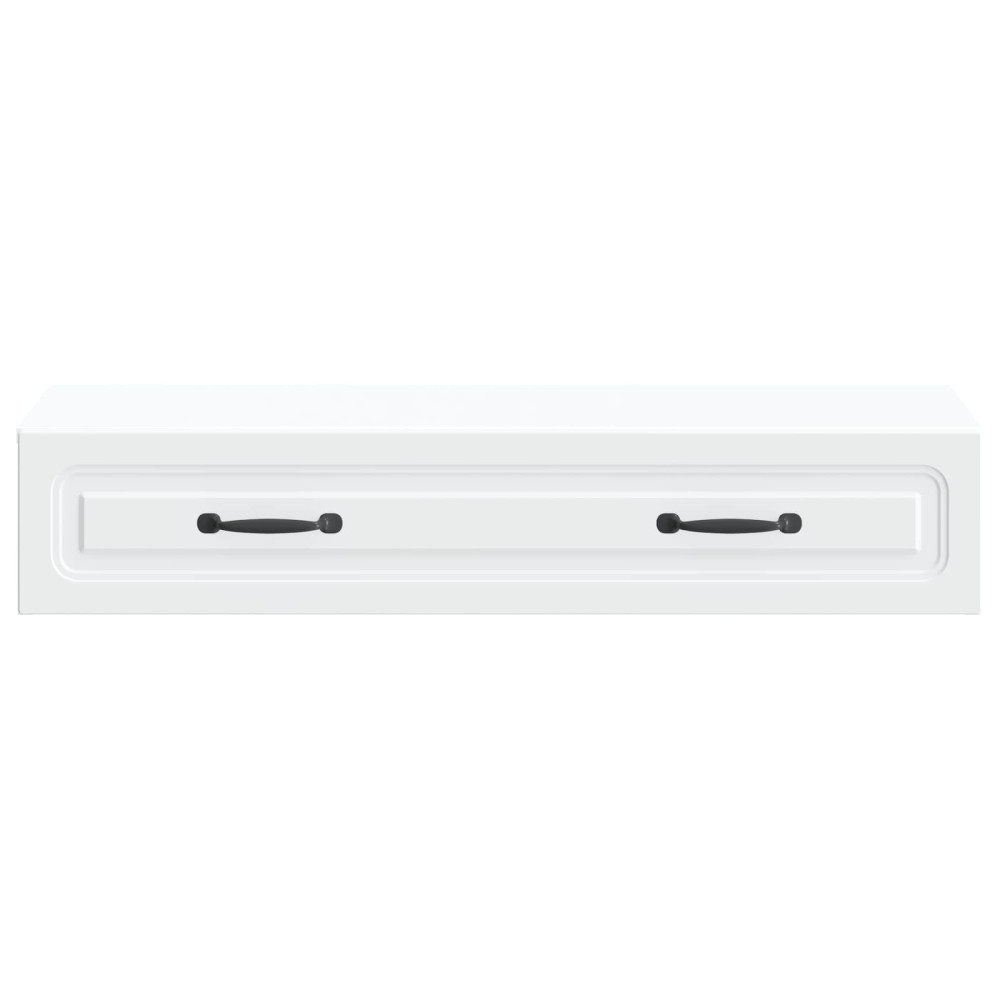 Produktbild för Väggmonterad sidobord Vit 87,5 x 34,5 x 17 cm Konstruerat trä