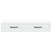 Produktbild för Väggmonterad sidobord Vit 87,5 x 34,5 x 17 cm Konstruerat trä