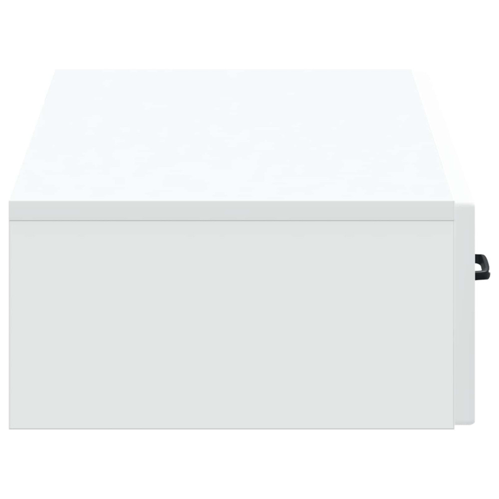 Produktbild för Väggmonterad sidobord Vit 87,5 x 34,5 x 17 cm Konstruerat trä