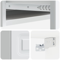 Produktbild för Väggmonterad sidobord Vit 87,5 x 34,5 x 17 cm Konstruerat trä