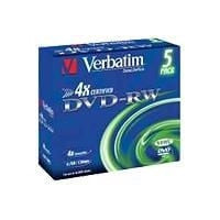 Produktbild för Verbatim DataLifePlus - DVD-RW x 5 - 4.7 GB - lagringsmedier