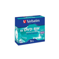 Produktbild för Verbatim DataLifePlus - DVD-RW x 5 - 4.7 GB - lagringsmedier