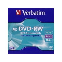 Produktbild för Verbatim DataLifePlus - DVD-RW x 5 - 4.7 GB - lagringsmedier