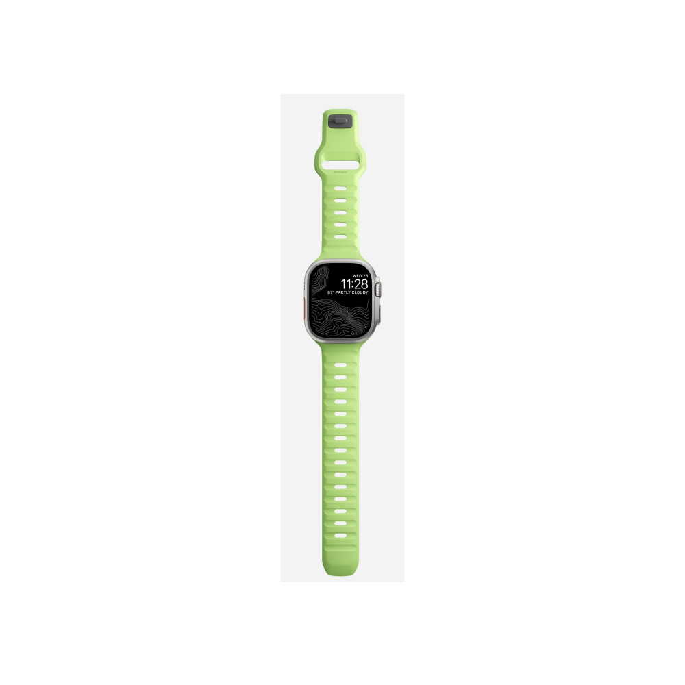 Produktbild för Nomad Sport Band, Band, Smartwatch, Ljusgrön, Apple, Ultra /...