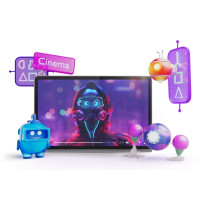 Produktbild för Lenovo Tab Plus ZADX - surfplatta - Android 14 eller senare - 128 GB - 11.5"