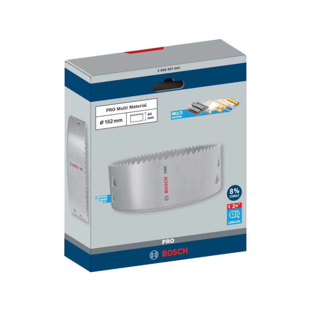 Produktbild för Bosch PRO Multi Material, Single, Borr, Gipsvägg, Metall, Ic...