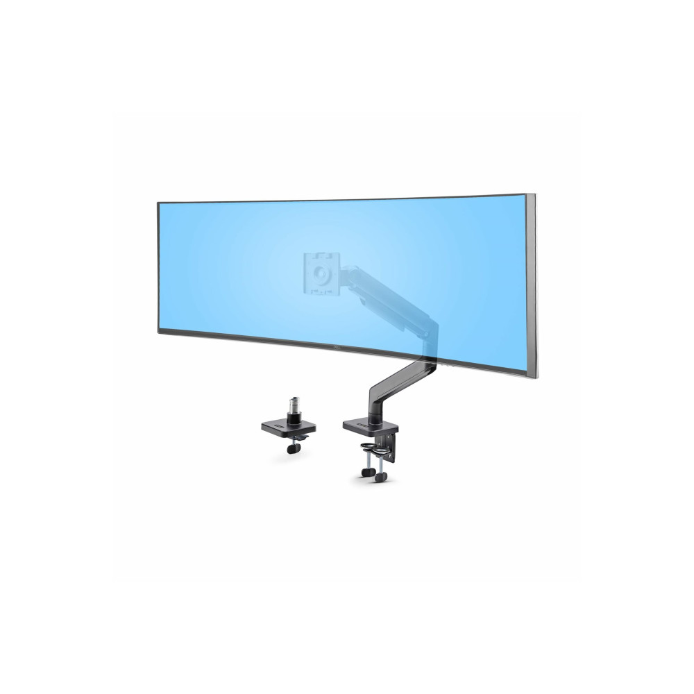 Produktbild för StarTech.com Monitor Desk Mount For 49" Ultrawide Curved Screen, Max 44lb monteringssats - justerbar arm med mekanisk fjäder - för LCD-display/krökt LCD-display - svart
