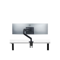 Produktbild för StarTech.com Monitor Desk Mount For 49" Ultrawide Curved Screen, Max 44lb monteringssats - justerbar arm med mekanisk fjäder - för LCD-display/krökt LCD-display - svart