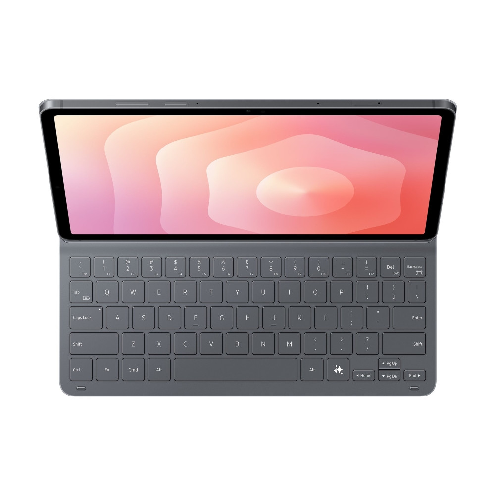 Produktbild för Samsung EF-DX730 - tangentbord och foliefodral (bokomslag) - Slimmad - svart Inmatningsenhet