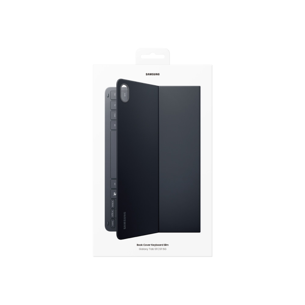 Produktbild för Samsung EF-DX730 - tangentbord och foliefodral (bokomslag) - Slimmad - svart Inmatningsenhet