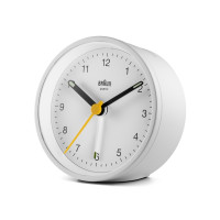 Produktbild för Braun Reflex BC12 - väckarklocka - rund - kvarts - skrivbord - vit