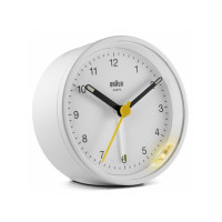 Produktbild för Braun Reflex BC12 - väckarklocka - rund - kvarts - skrivbord - vit