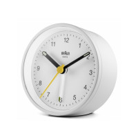 Produktbild för Braun Reflex BC12 - väckarklocka - rund - kvarts - skrivbord - vit