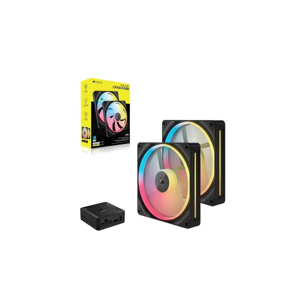 Produktbild för CORSAIR iCUE Link LX140-R RGB - lådfläkt - omkastat blad