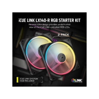 Produktbild för CORSAIR iCUE Link LX140-R RGB - lådfläkt - omkastat blad