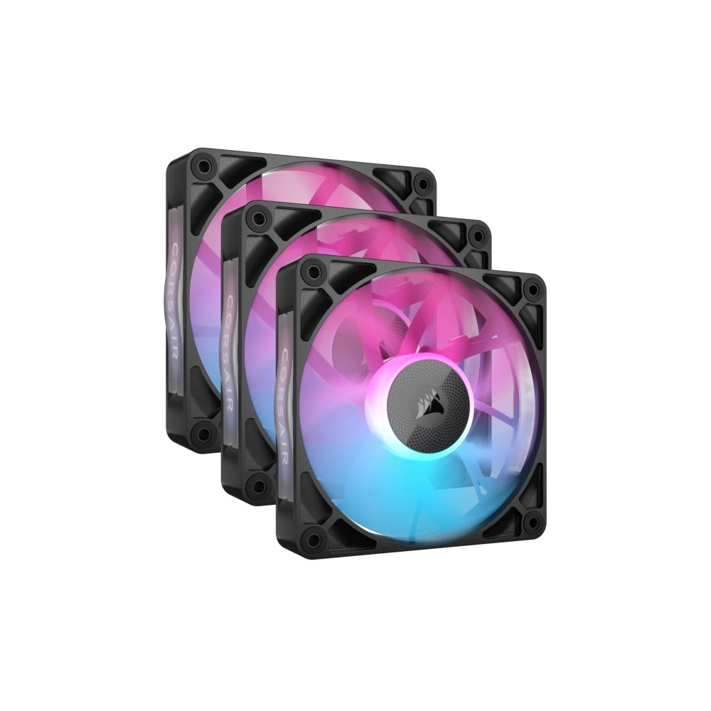 Produktbild för CORSAIR iCUE Link RX120 RGB Triple Starter Kit - lådfläkt