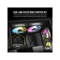 Produktbild för CORSAIR iCUE Link RX120 RGB Triple Starter Kit - lådfläkt