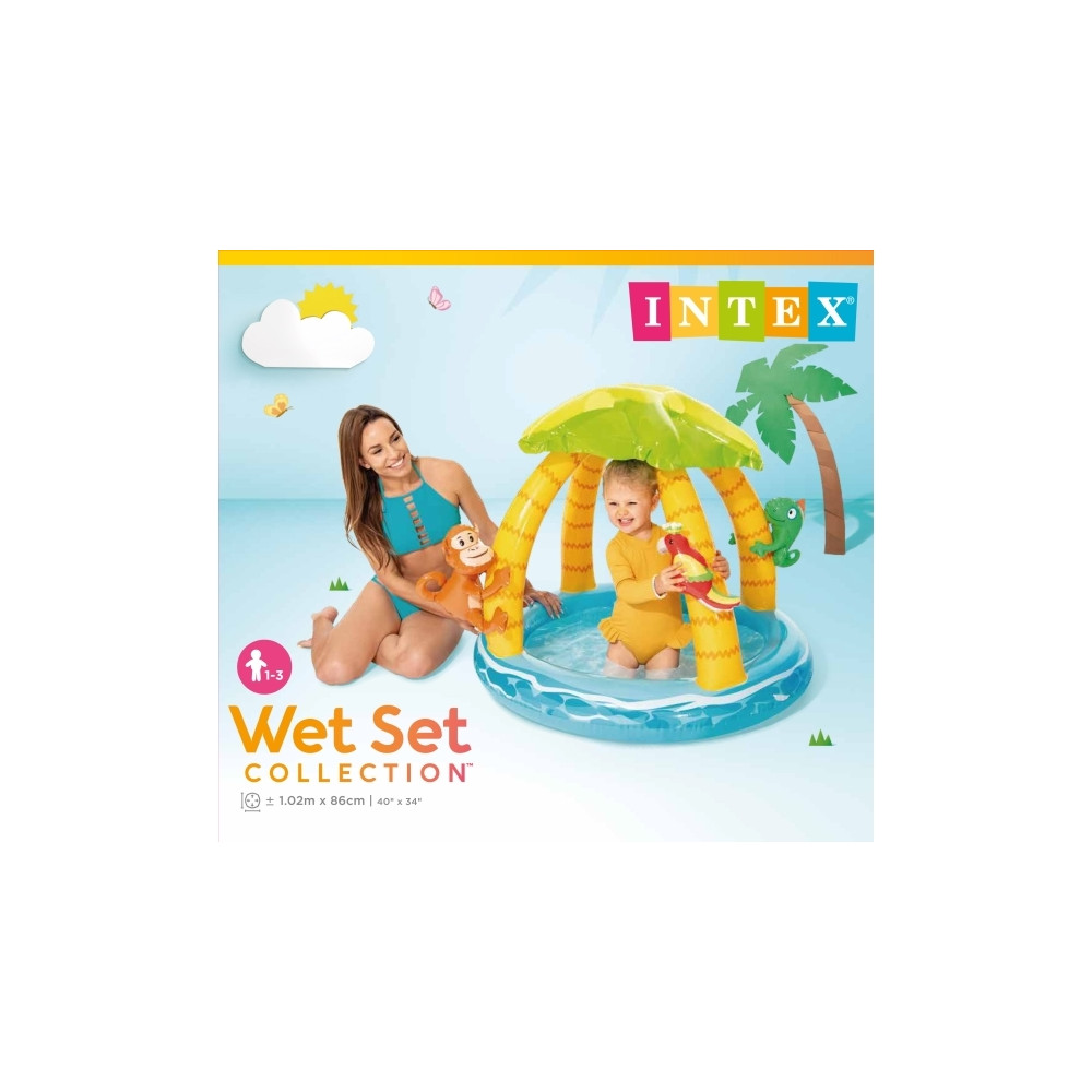 Produktbild för Intex 58417NP, Uppblåsbar pool, 45 l, Rund, 1 År, Vinyl, Mul...