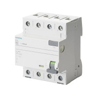 Produktbild för Siemens 5SV3642-6 FI säkerhetsbrytare 4-polig 25 A 0,3 A 400...