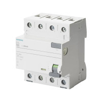 Produktbild för Siemens 5SV3642-6 FI säkerhetsbrytare 4-polig 25 A 0,3 A 400...