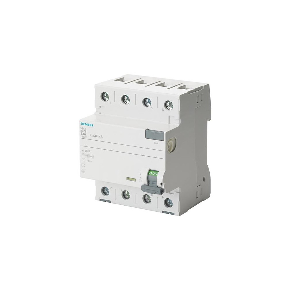 Produktbild för Siemens 5SV3642-6 FI säkerhetsbrytare 4-polig 25 A 0,3 A 400...