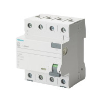 Produktbild för Siemens 5SV3642-6 FI säkerhetsbrytare 4-polig 25 A 0,3 A 400...