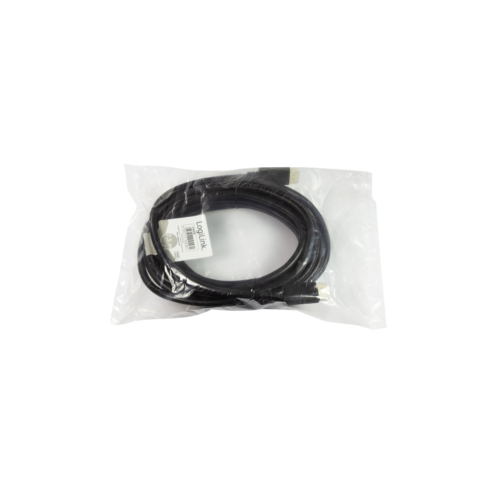 Produktbild för LogiLink DisplayPort-kabel - 7.5 m