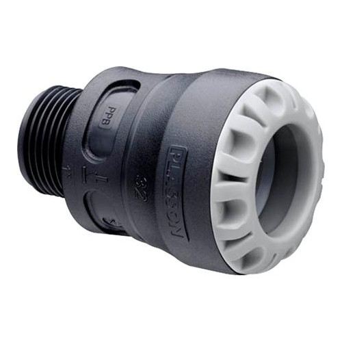 PLASTLINE PLASTLINE rak push-in övergång 63 mm x 2" nippel för dragfas...