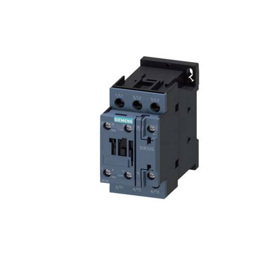 Produktbild för SIEMENS kontaktor 11kW 400V AC 25A vid AC3 3-polig 1NO+1NC s...