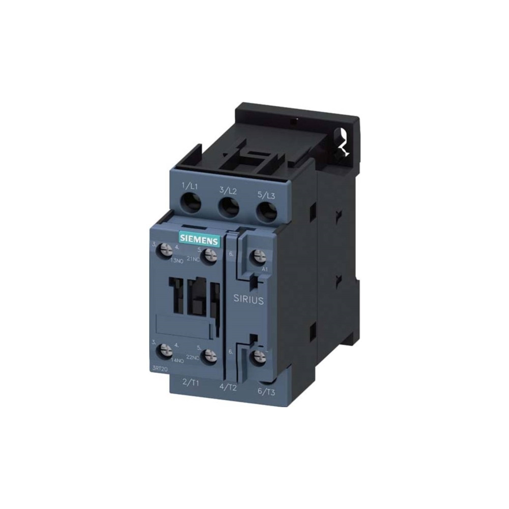 Produktbild för SIEMENS kontaktor 11kW 400V AC 25A vid AC3 3-polig 1NO+1NC s...