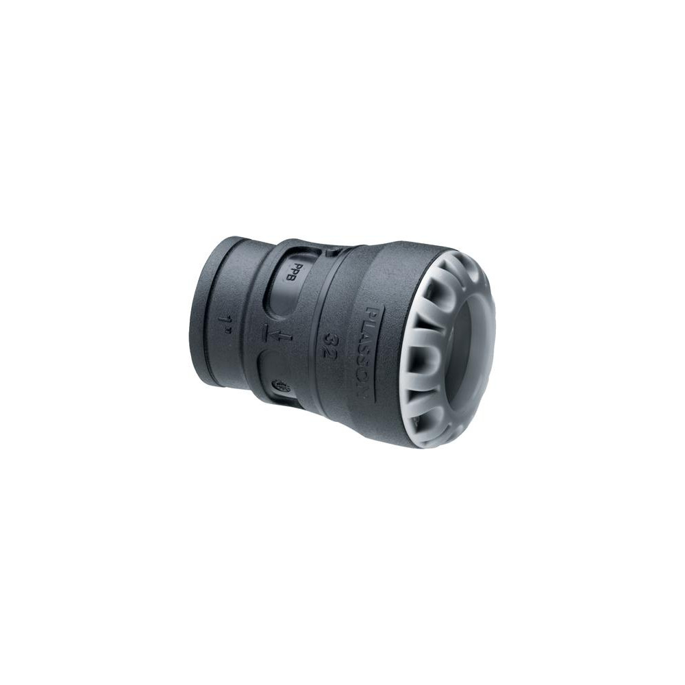 Produktbild för PLASTLINE push-in rak övergång 25 mm x 3/4" muff för dragfas...