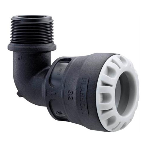 PLASTLINE PLASTLINE Push-In 90° vinkel 32 mm x 3/4" nippl för dragfast...