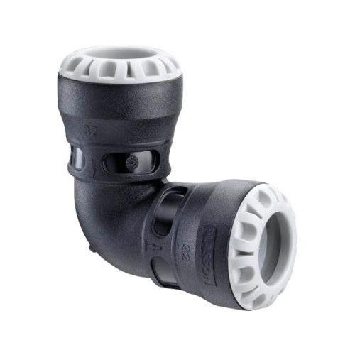 PLASTLINE PLASTLINE Push-In 90° vinkel för dragfast koppling av 40 mm...
