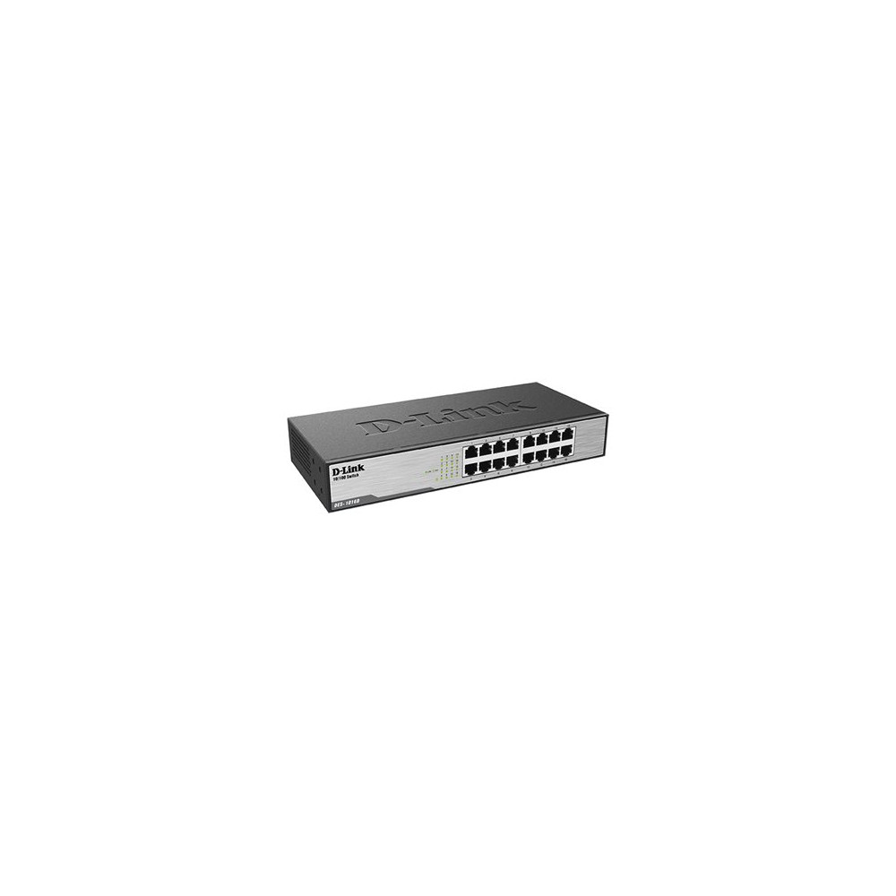 Produktbild för D-Link DES 1016D - switch - 16 portar