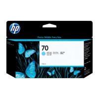 Produktbild för HP 70 - ljus cyan - original - DesignJet - bläckpatron