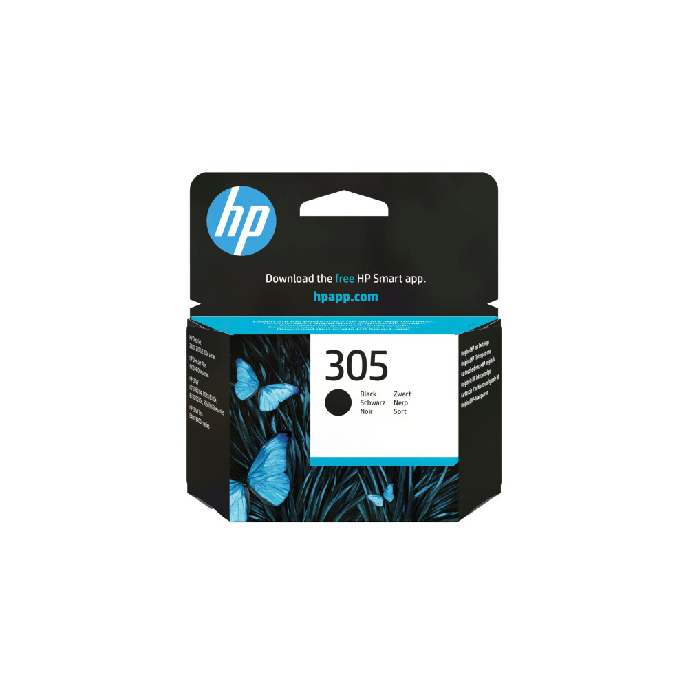 Produktbild för HP 305 - svart - original - bläckpatron