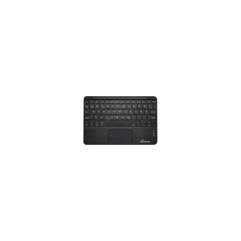 Produktbild för MediaRange MROS130 - tangentbord - med pekplatta - QWERTZ - German/Austrian/Swiss - svart Inmatningsenhet