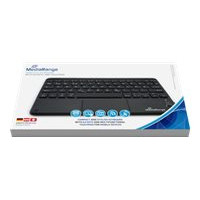 Produktbild för MediaRange MROS130 - tangentbord - med pekplatta - QWERTZ - German/Austrian/Swiss - svart Inmatningsenhet