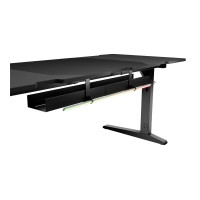 Produktbild för Genesis Holm Modular - skrivbord - rektangulär - antracit, svart