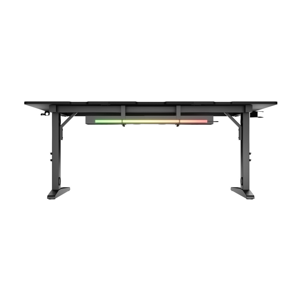 Produktbild för Genesis Holm Modular - skrivbord - rektangulär - antracit, svart