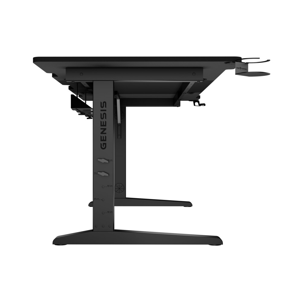 Produktbild för Genesis Holm Modular - skrivbord - rektangulär - antracit, svart