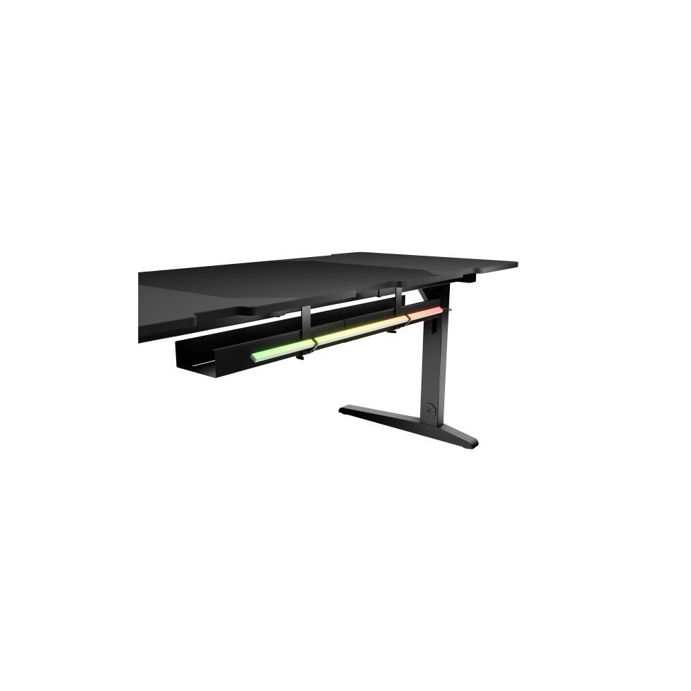 Produktbild för Genesis Holm Modular - skrivbord - rektangulär - antracit, svart