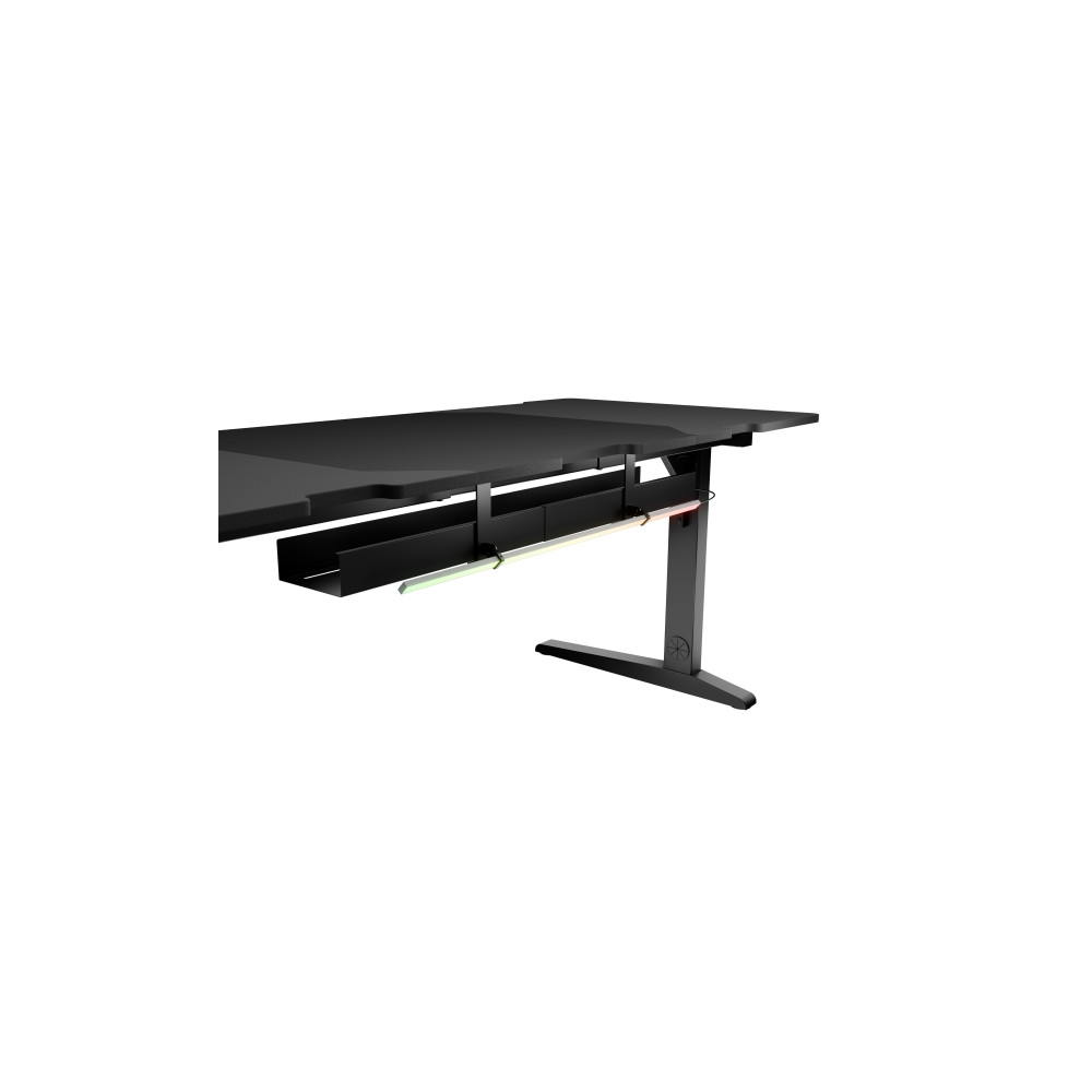 Produktbild för Genesis Holm Modular - skrivbord - rektangulär - antracit, svart