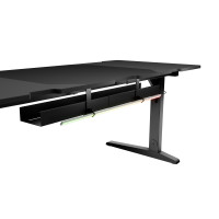 Produktbild för Genesis Holm Modular - skrivbord - rektangulär - antracit, svart