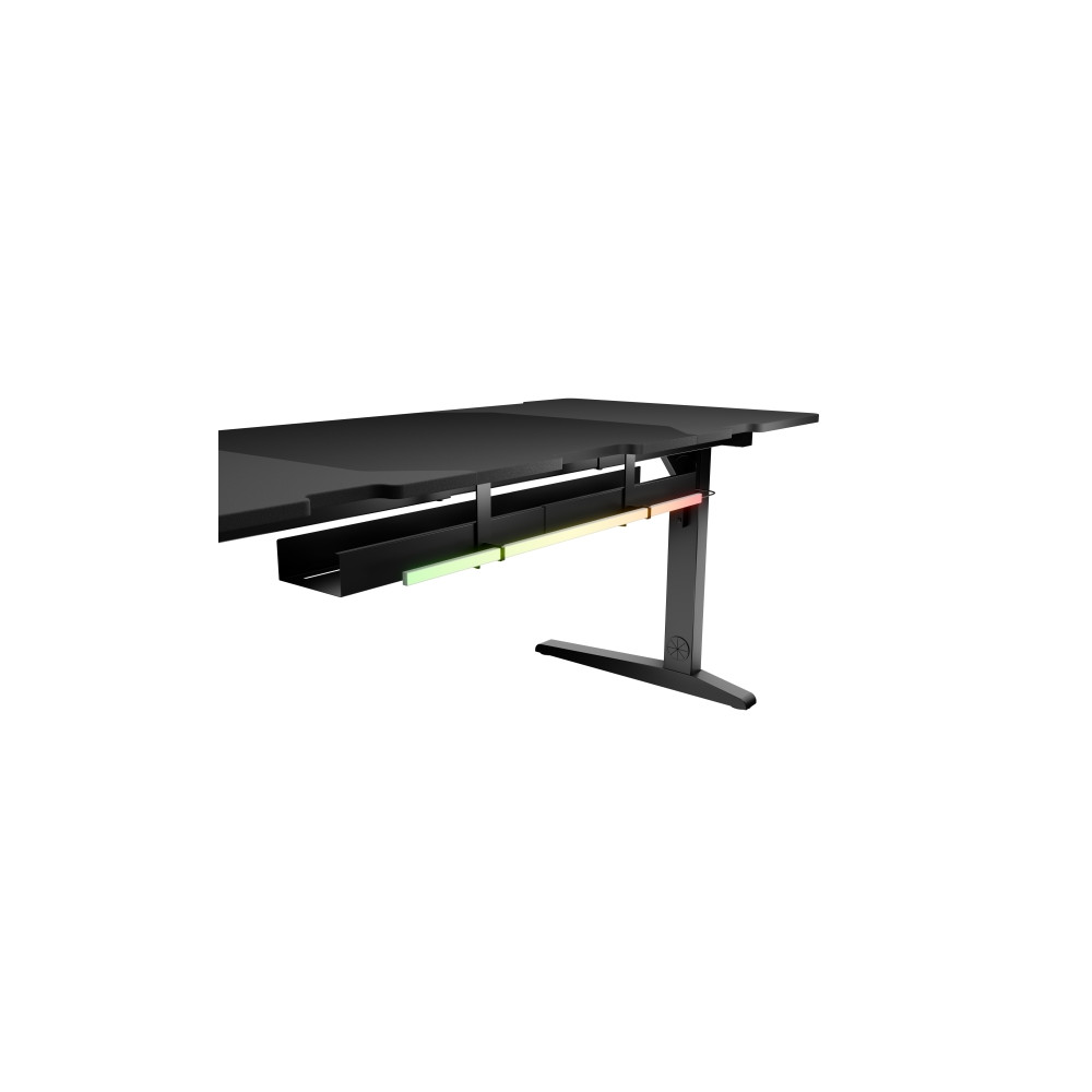 Produktbild för Genesis Holm Modular - skrivbord - rektangulär - antracit, svart