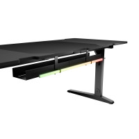 Produktbild för Genesis Holm Modular - skrivbord - rektangulär - antracit, svart