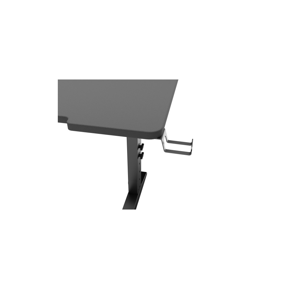 Produktbild för Genesis Holm Modular - skrivbord - rektangulär - antracit, svart
